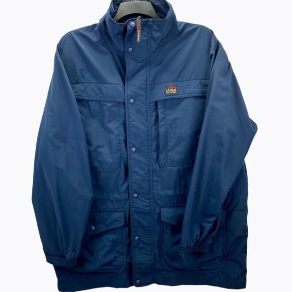 L.L. Bean‎ Mens Upland Windbreaker Jacket Blue- XL - Picture 1 of 10